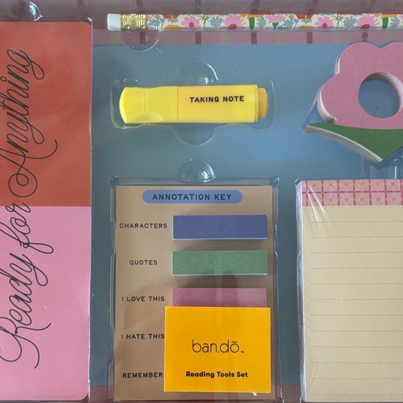 NWT ban.do Reading Tools Set Gift for Book Lovers Students Teachers - Picture 8 of 9
